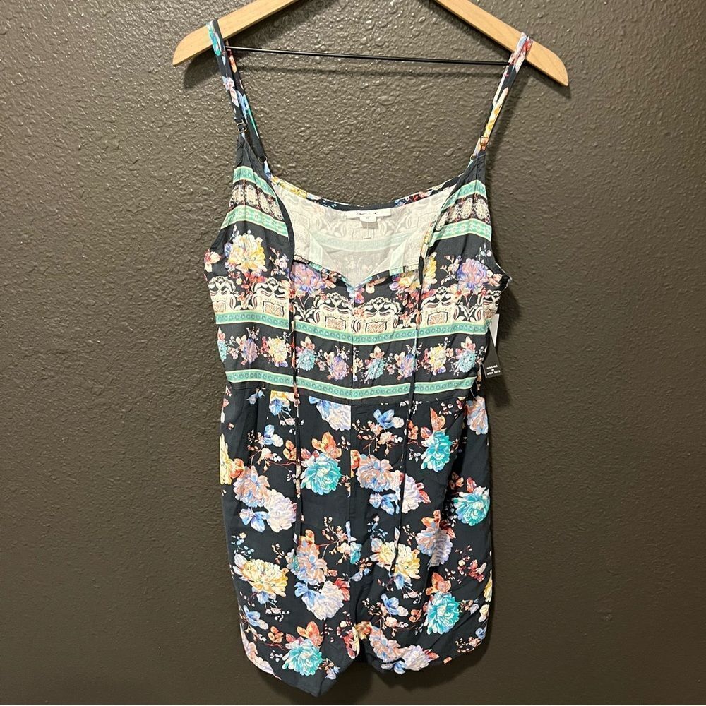 O'NEILL Liam Floral Print Romper in Slate XL - Picture 3 of 14
